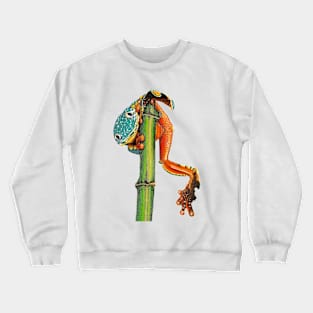 Fringed leaf tree frog Crewneck Sweatshirt